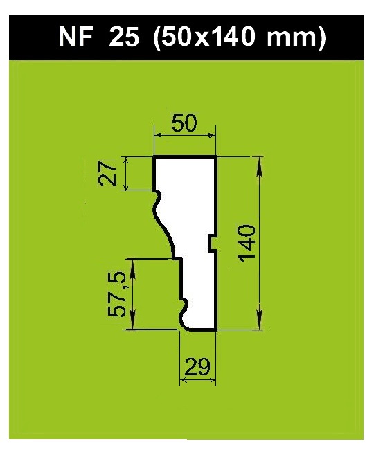 Наличник из пенопласта NF-25 Наличник из пенопласта NF-25