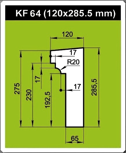 Карниз из пенопласта KF-64 Карниз из пенопласта KF-64