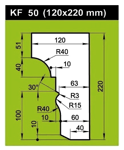 Карниз из пенопласта KF-50 Карниз из пенопласта KF-50